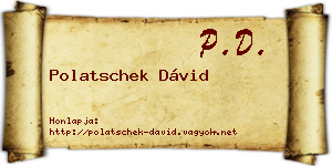 Polatschek Dávid névjegykártya